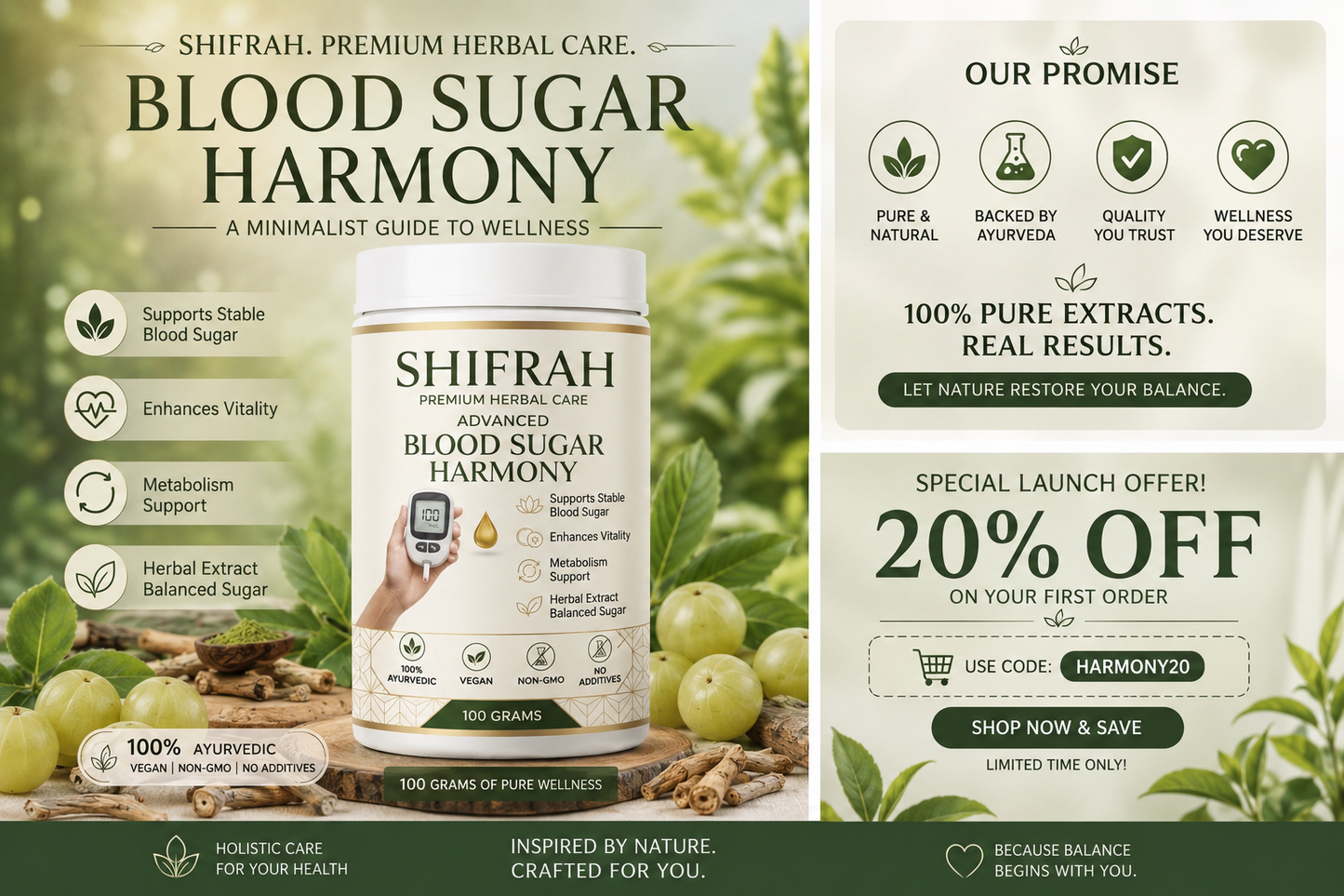 SHIFRAH DIABETES BLOOD SUGAR POWDER 60DAYS CHALLENGE