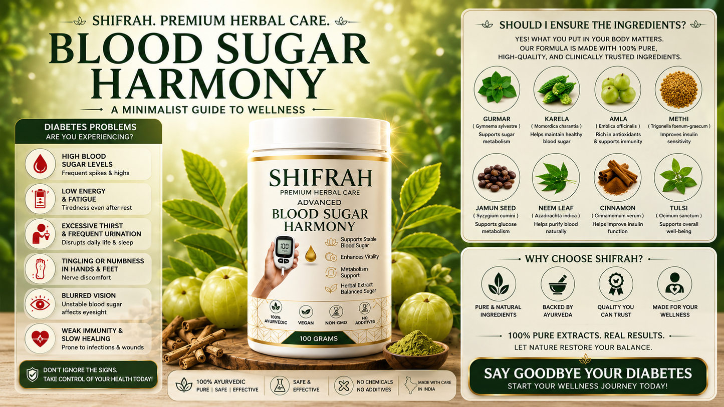 SHIFRAH DIABETES BLOOD SUGAR POWDER 60DAYS CHALLENGE