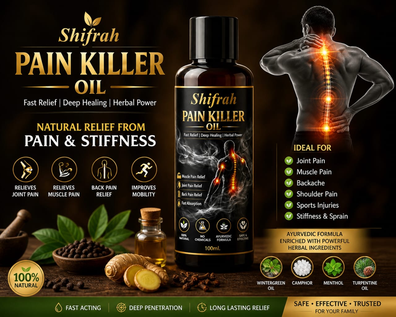 Shifrah Herbal Pain Killer Oil