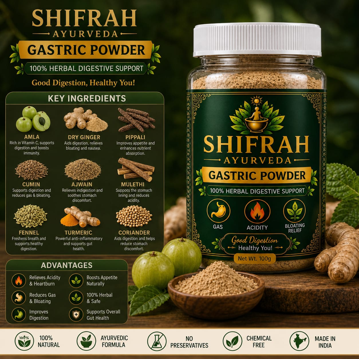 SHIFRAH GASTRIC POWDER 20DAYS CHALLENGE